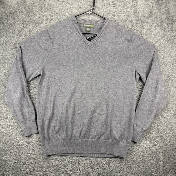 Eddie Bauer Shirt Men LT Tall Cashmere Blend‎ V-Neck Pullover Sweater - Picture 1 of 7